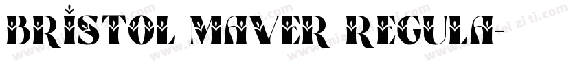 Bristol maver Regula字体转换